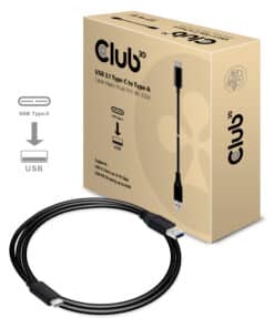 CLUB3D USB 3.1 Type-C naarType-A Cable 10Gbps PD 60W M/M 1m/3.28ft - Afbeelding 4
