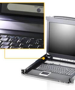 ATEN CL5716M-ATA-2XK06GG rack console 43,2 cm (17") Zwart 1U - Afbeelding 2