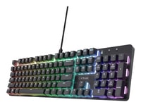 Trust GXT 871 Zora Gaming Toetsenbord - Mechanisch toetsenbord – Belgische AZERTY-indeling – RGB-verlichting – Zwart - Afbeelding 2