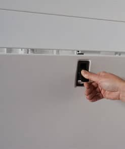 APC NetShelter SX 48U 600mm brede x 1200mm diepe behuizing met zijden, wit - Afbeelding 8