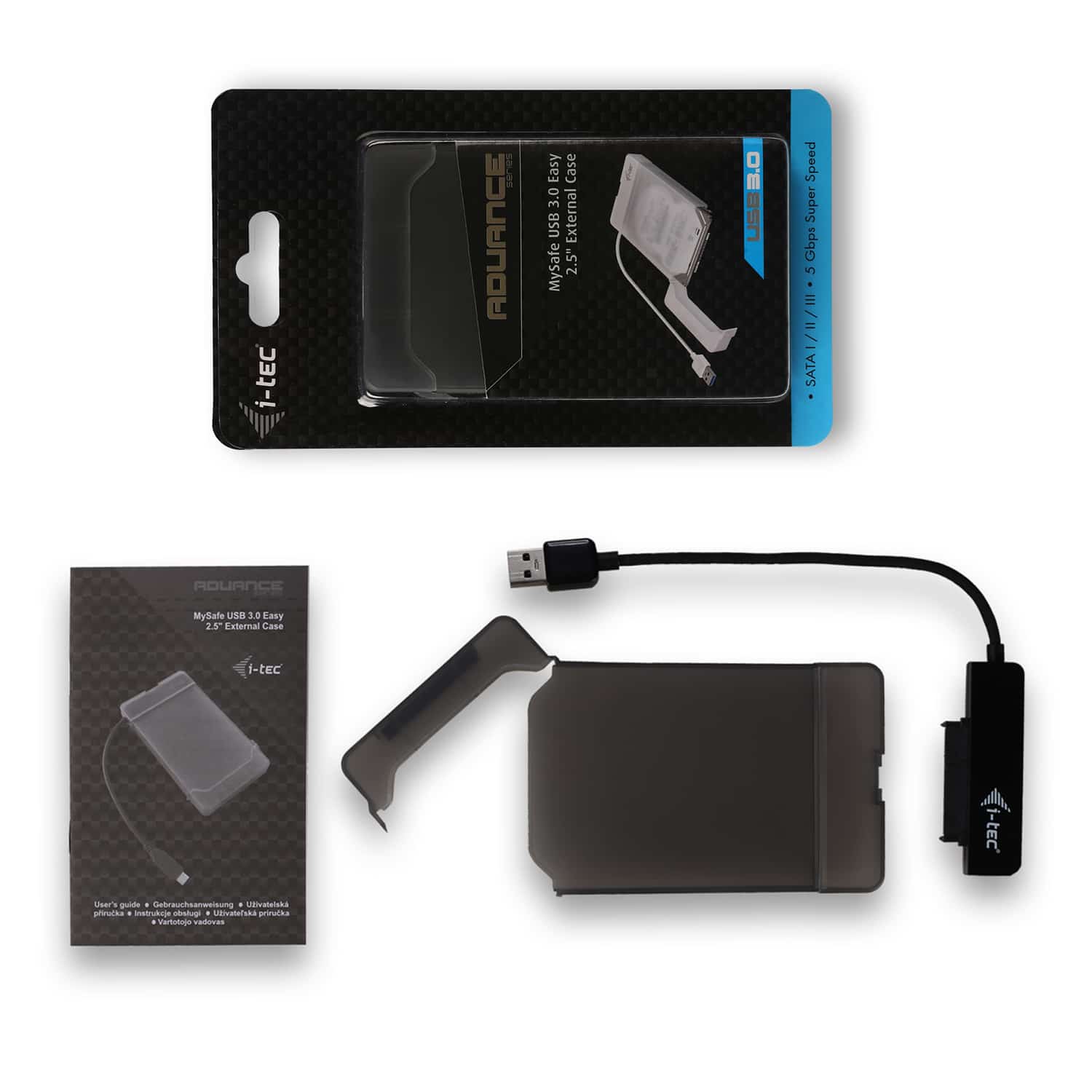 i-tec MYSAFEU313 behuizing voor opslagstations HDD-/SSD-behuizing Zwart 2.5" - Afbeelding 4