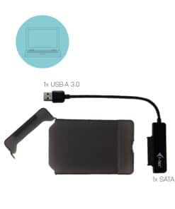 i-tec MYSAFEU313 behuizing voor opslagstations HDD-/SSD-behuizing Zwart 2.5" - Afbeelding 3