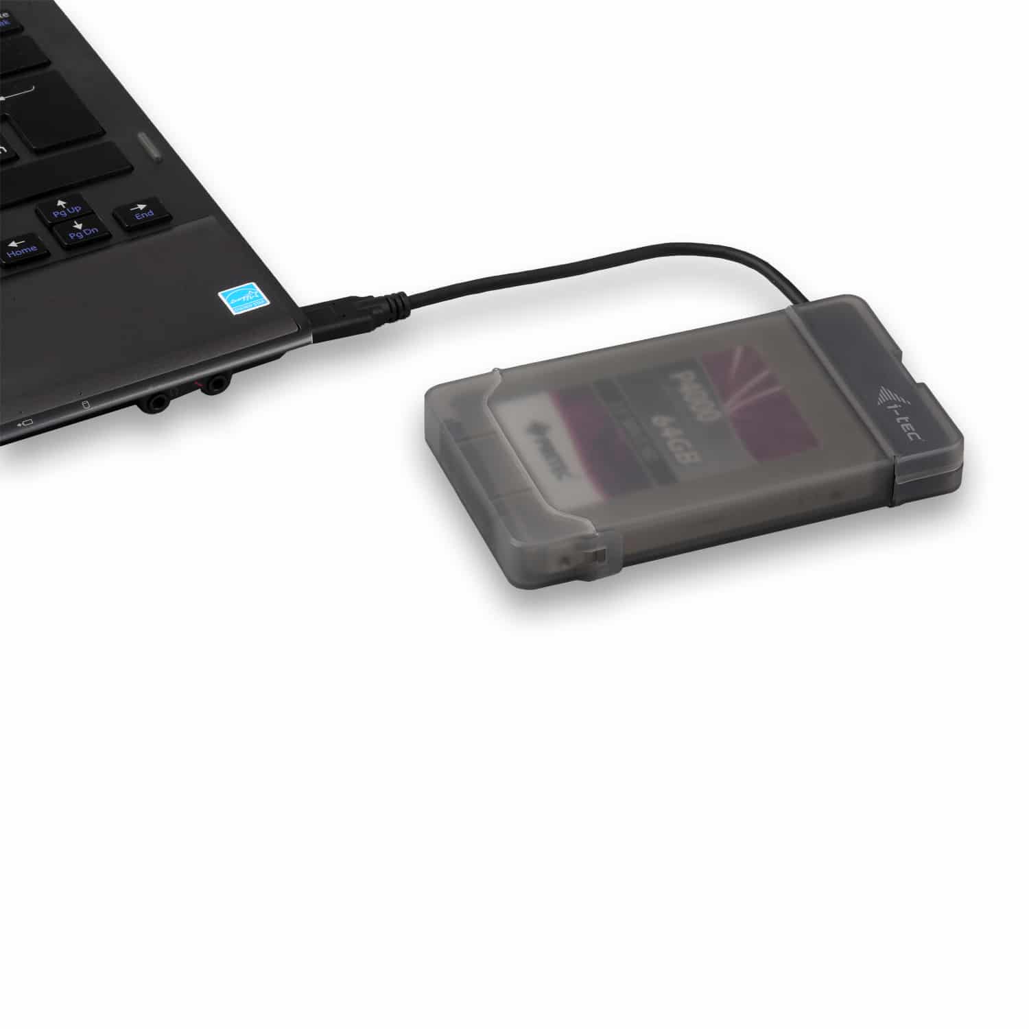 i-tec MYSAFEU313 behuizing voor opslagstations HDD-/SSD-behuizing Zwart 2.5" - Afbeelding 2