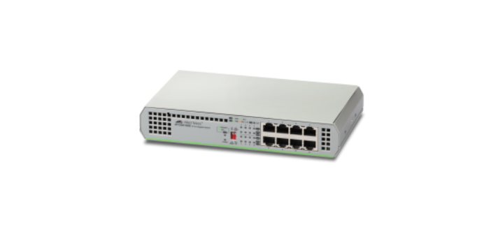 Allied Telesis AT-GS910/8E-50 Unmanaged Gigabit Ethernet (10/100/1000) Grijs