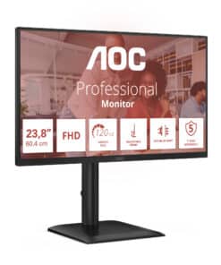 AOC 24E4U computer monitor 60,5 cm (23.8") 1920 x 1080 Pixels Full HD LED Zwart - Afbeelding 3