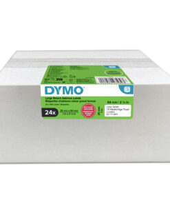 DYMO originele LabelWriter adreslabels voor retouren | 25 mm x 54 mm | 24 met elk 500 labels (12.000 zelfklevende etiketten) | Geschikt voor de LabelWriter labelprinters | Gemaakt in Europa