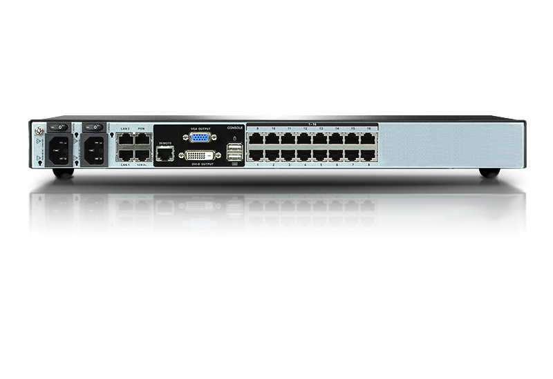 ATEN 1 lokale/2 externe toegangen, 16-poorten Cat 5 KVM over IP-switch met virtuele media (1920 x 1200) - Afbeelding 2
