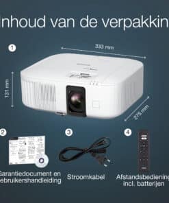 Epson EH-TW6250 4K PRO-UHD smart laserprojector, 2800 lumen, scherm van maximaal 500 inch - Afbeelding 4