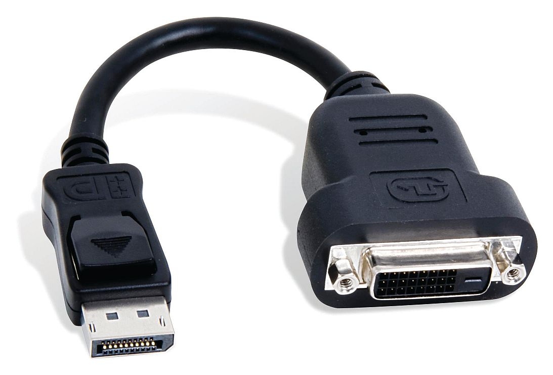 Matrox CAB-DP-DVIF video kabel adapter 0,2 m DisplayPort DVI-D Zwart