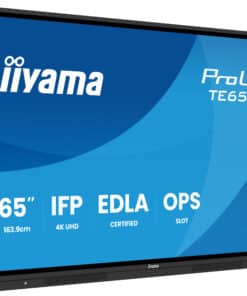 iiyama TE6513A-B2AG beeldkrant Interactief flatscreen 163,8 cm (64.5") Wifi 500 cd/m² 4K Ultra HD Zwart Touchscreen Type processor Android 24/7 Monitor