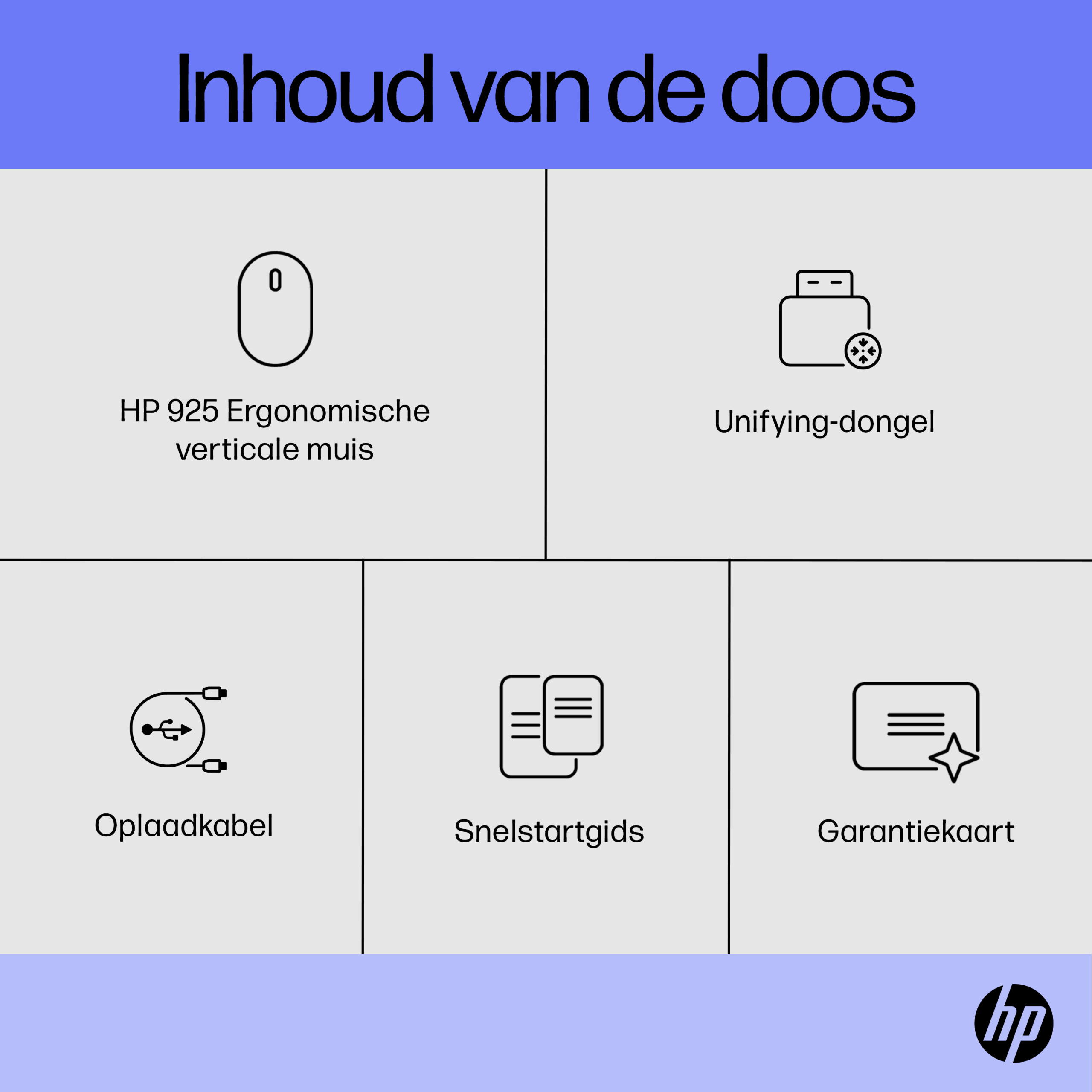 HP 925 ergonomische verticale muis