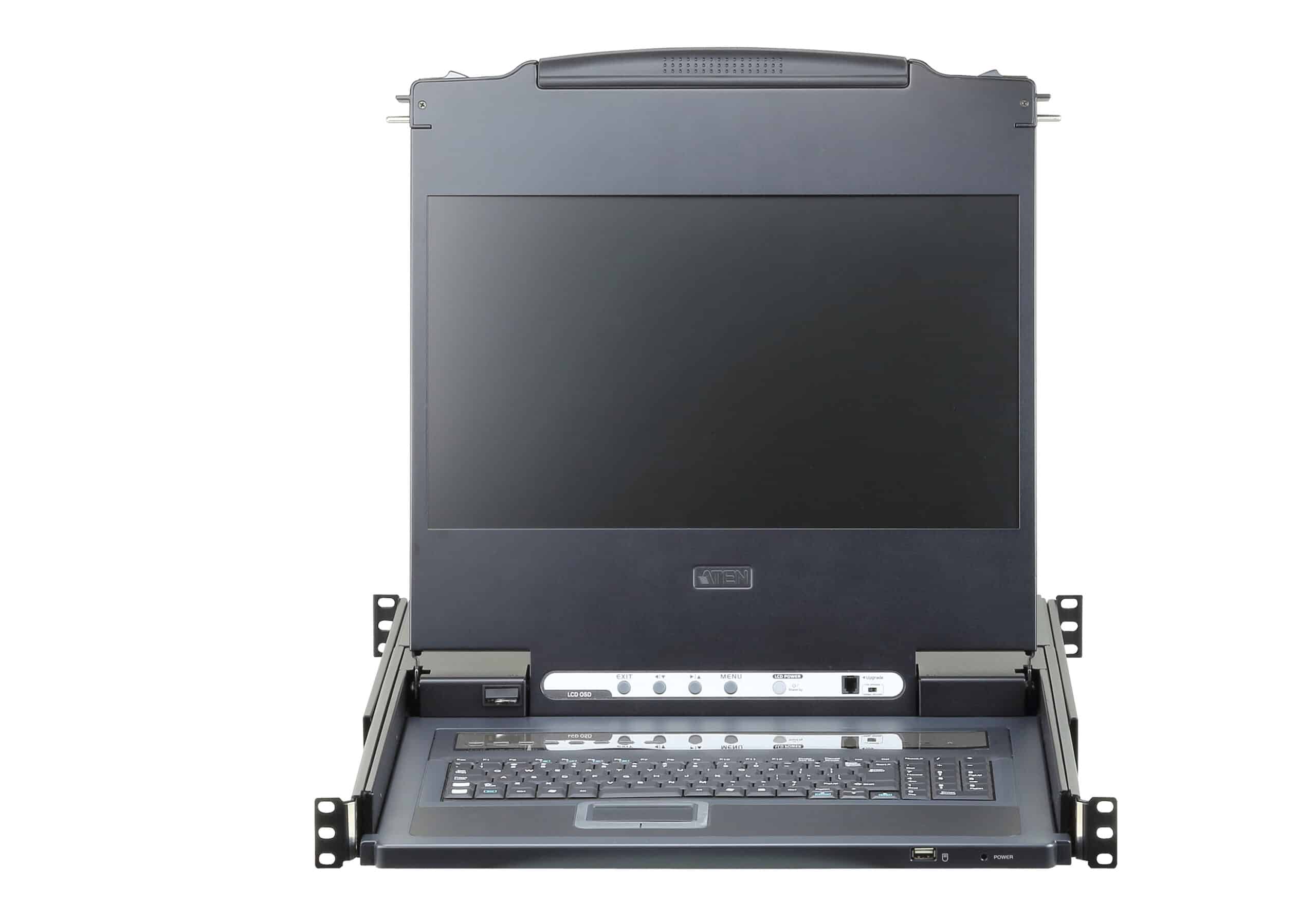 ATEN CL6708MW rack console 43,9 cm (17.3") 1920 x 1080 Pixels Metaal, Kunststof Zwart 1U - Afbeelding 2
