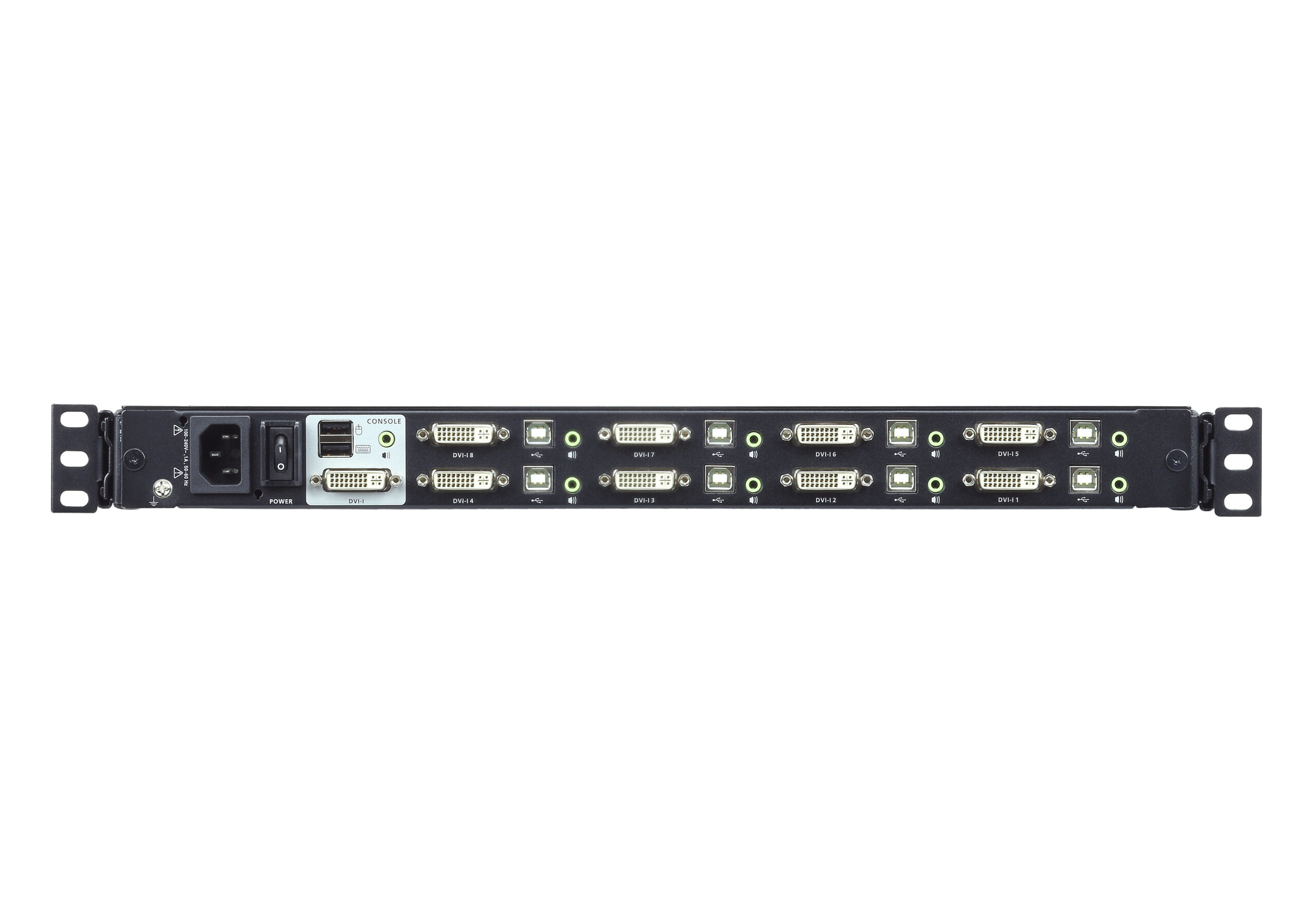 ATEN CL6708MW-ATA-AG rack console 43,9 cm (17.3") 1920 x 1080 Pixels Metaal, Kunststof Zwart 1U - Afbeelding 3