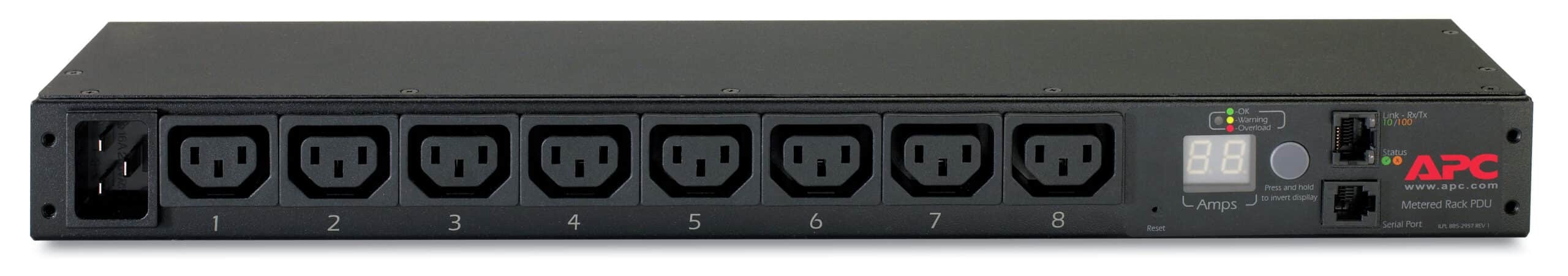 APC Rack PDU AP7821B, Metered, 0U/1U, 16A, 230V,(8x) C13, C20 stekker - Afbeelding 4