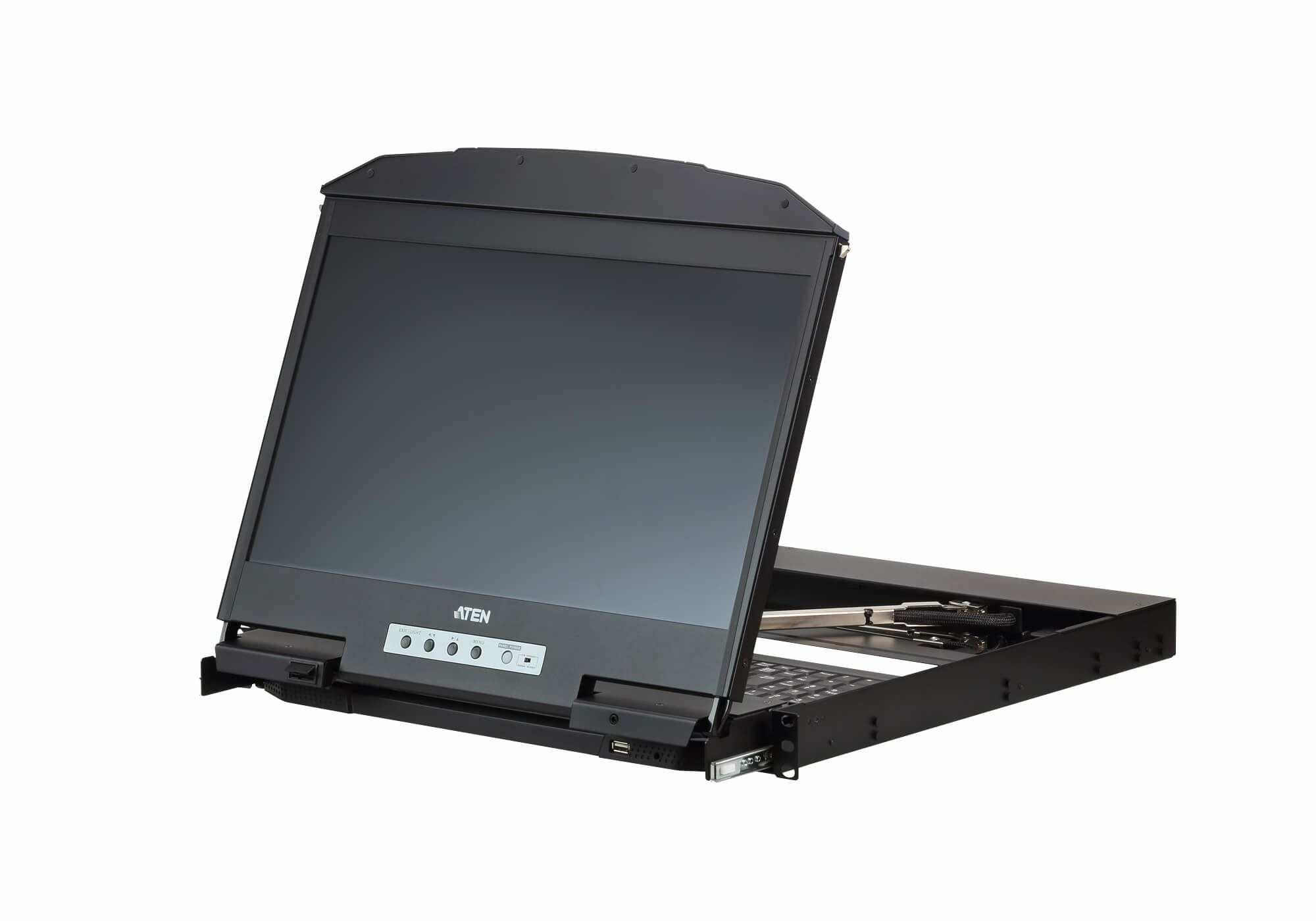 ATEN CL3800NW rack console 47 cm (18.5") 1920 x 1080 Pixels Metaal, Kunststof Zwart 1U - Afbeelding 7