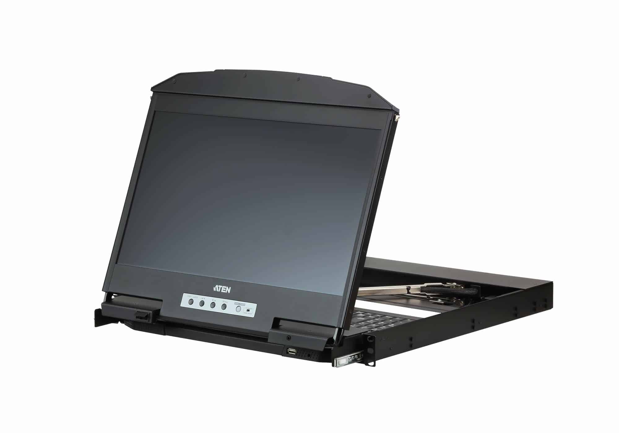ATEN CL3800NW rack console 47 cm (18.5") 1920 x 1080 Pixels Metaal, Kunststof Zwart 1U - Afbeelding 7