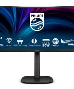 Philips 3000 series 34B2U3600C/00 computer monitor 86,4 cm (34") 3440 x 1440 Pixels Wide Quad HD LCD Zwart