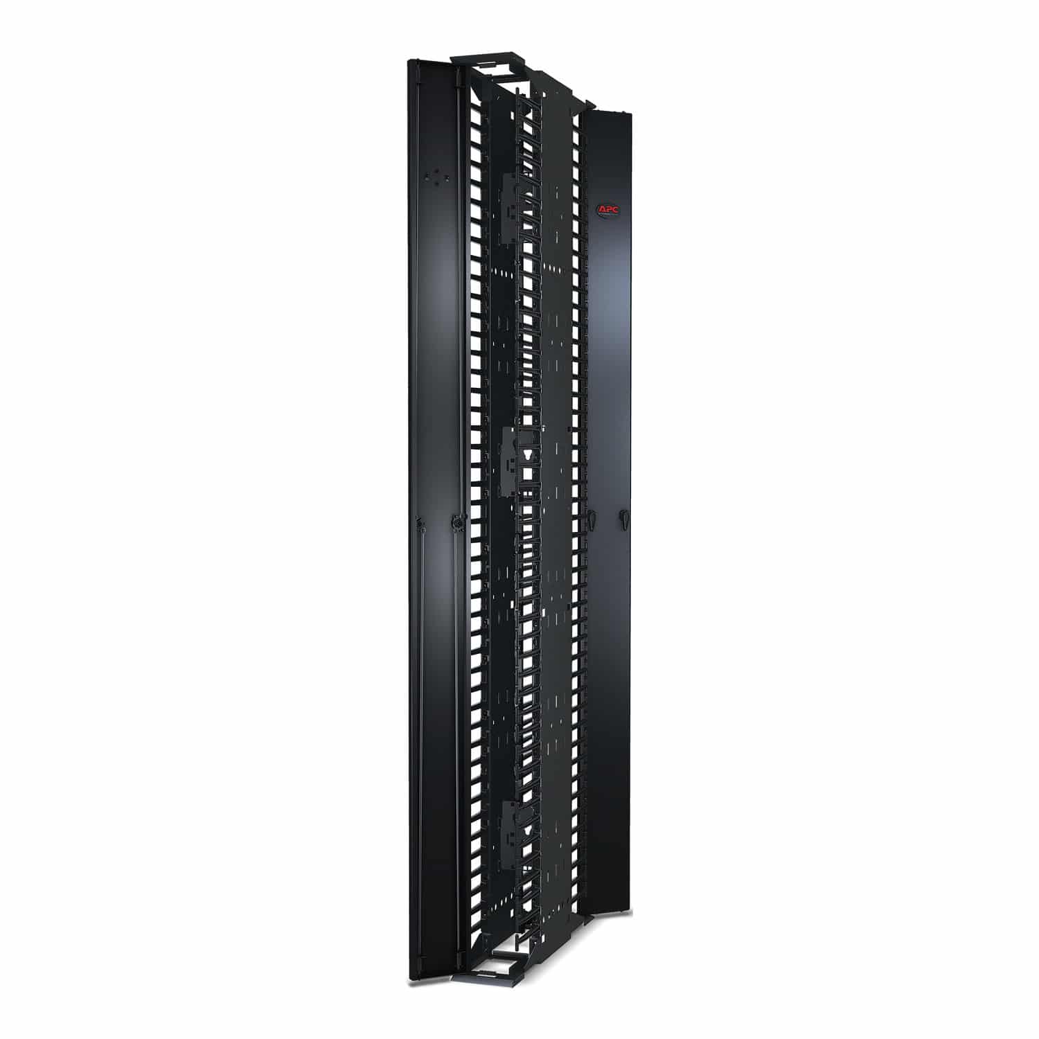 APC Sterke verticale kabelgeleider voor racks met 2 en 4 staanders, hoogte 231 cm x breedte 15 cm, dubbelzijdig met deuren - Afbeelding 5