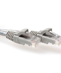 ACT Grijze 25 meter U/UTP CAT6 patchkabel snagless met RJ45 connectoren
