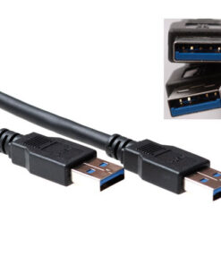ACT USB 3.0 A male - USB A male 5,00 m