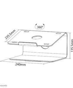 Neomounts NSLS050 Notebook desktop-mount, 10-17", 5 kg, Aluminium, Silver - Afbeelding 6