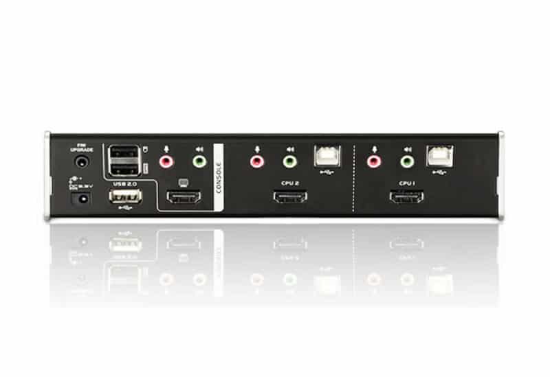 ATEN 2-poorts USB HDMI/Geluid KVMP-schakelaar - Afbeelding 2