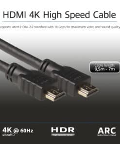 ACT 7 meter High Speed kabel v2.0 HDMI-A male - HDMI-A male (AWG28) - Afbeelding 3