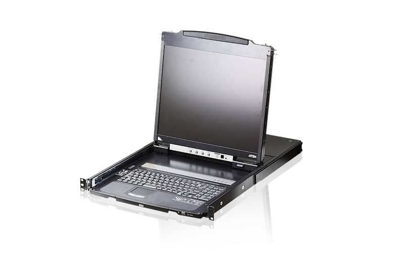 ATEN CL5800N-ATA-EG rack console 48,3 cm (19") Zwart