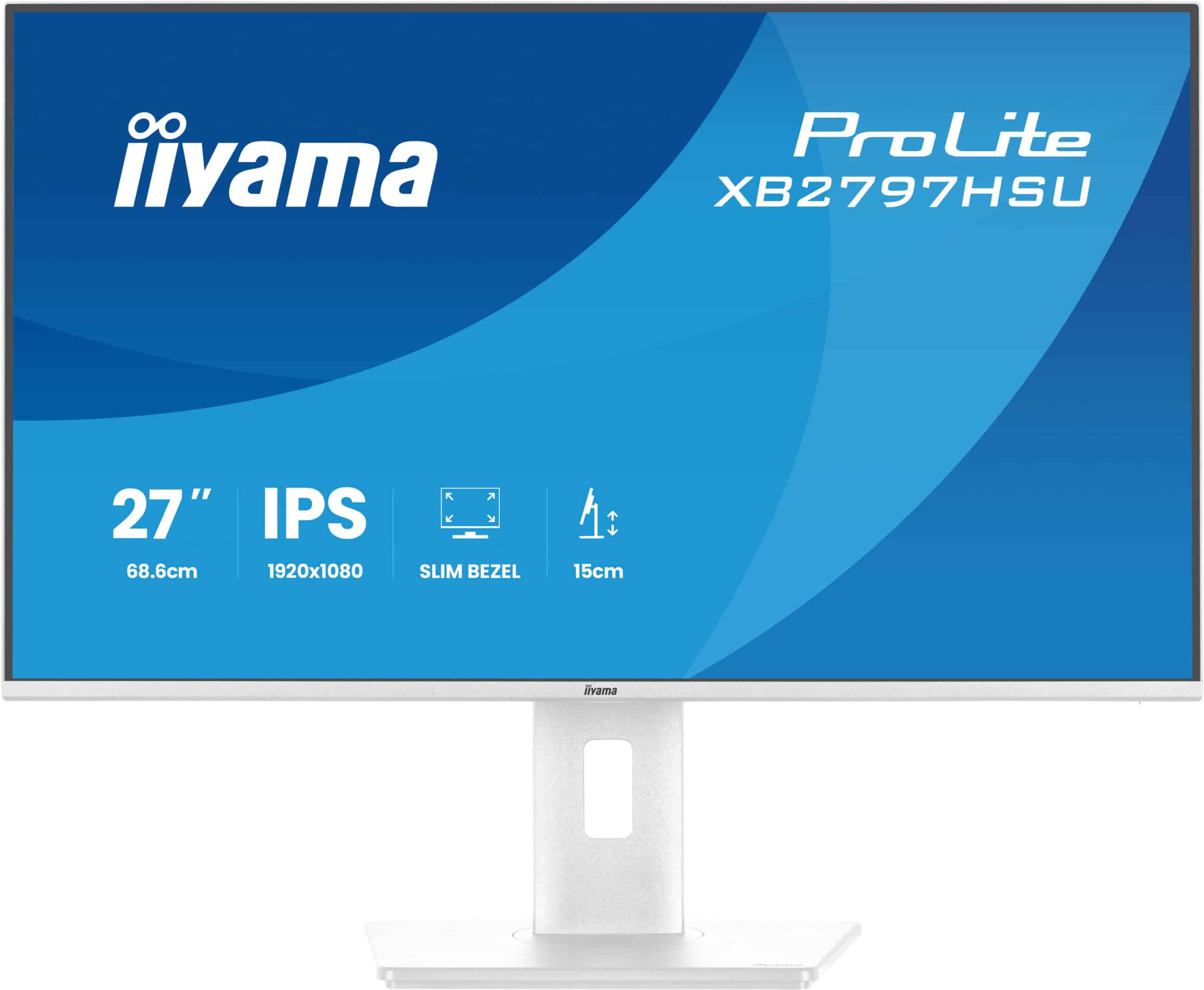 iiyama ProLite XB2797HSU-W1 computer monitor 68,6 cm (27") 1920 x 1080 Pixels Full HD LED Wit - Afbeelding 3