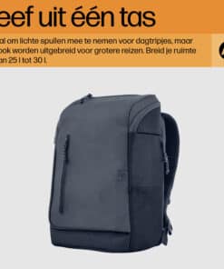 HP Travel 15,6 Iron Grey laptopbackpack, 25 liter - Afbeelding 2