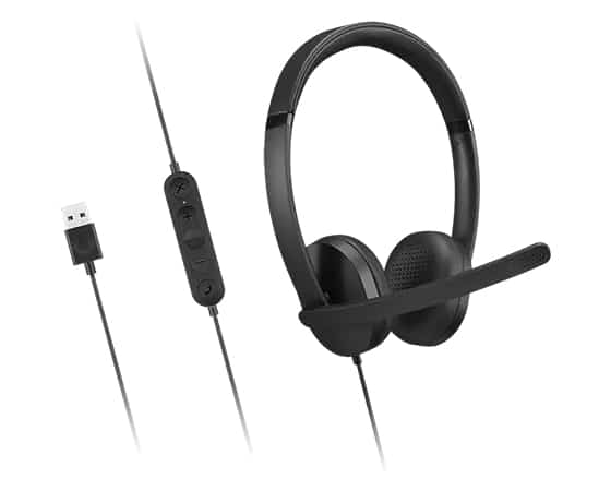 Lenovo 4XD1P83425 hoofdtelefoon/headset Bedraad Hoofdband Oproepen/muziek USB Type-A Zwart - Afbeelding 5