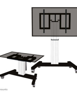 Neomounts PLASMA-M2500TSILVER TV trolley 42-100" - gemotoriseerd - tafel kantelfunctie