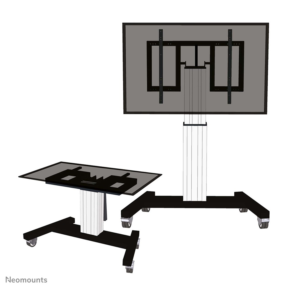 Neomounts PLASMA-M2500TSILVER TV trolley 42-100" - gemotoriseerd - tafel kantelfunctie