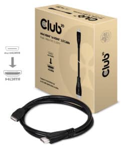 CLUB3D Mini HDMI™ to HDMI™ 2.0 4K60Hz Kabel 1Meter - Afbeelding 2