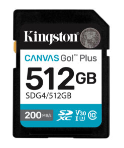 Kingston Technology Canvas Go! Plus 512GB SDXC Canvas Go Plus Gen4 200MB/s C10 UHS-I U3 V30