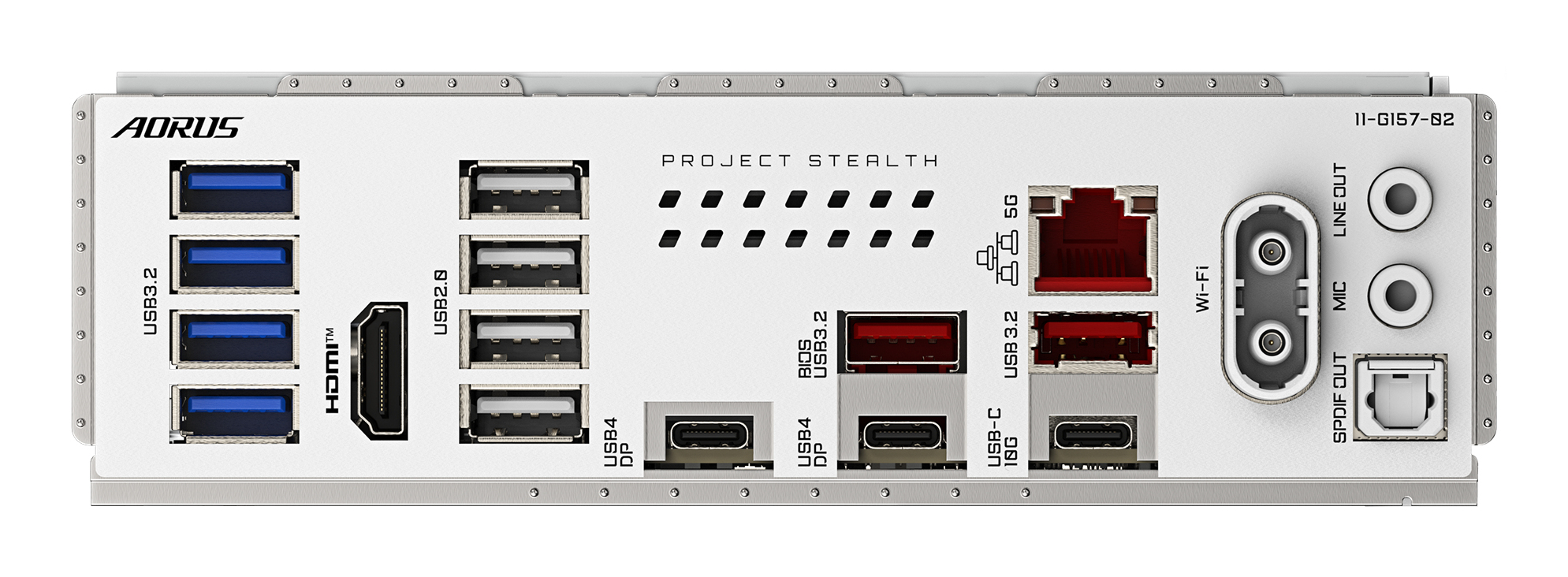 Gigabyte X870 A STEALTH ICE AORUS STEALTH ICE, ATX, AMD AM5, DDR5, 2x PCIe 5.0, Wi-Fi 7, 5 Gbe, USB4 - Afbeelding 6