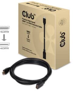 CLUB3D High Speed HDMI™ 2.0 4K60Hz VerlengKabel 3 meter M/V - Afbeelding 3