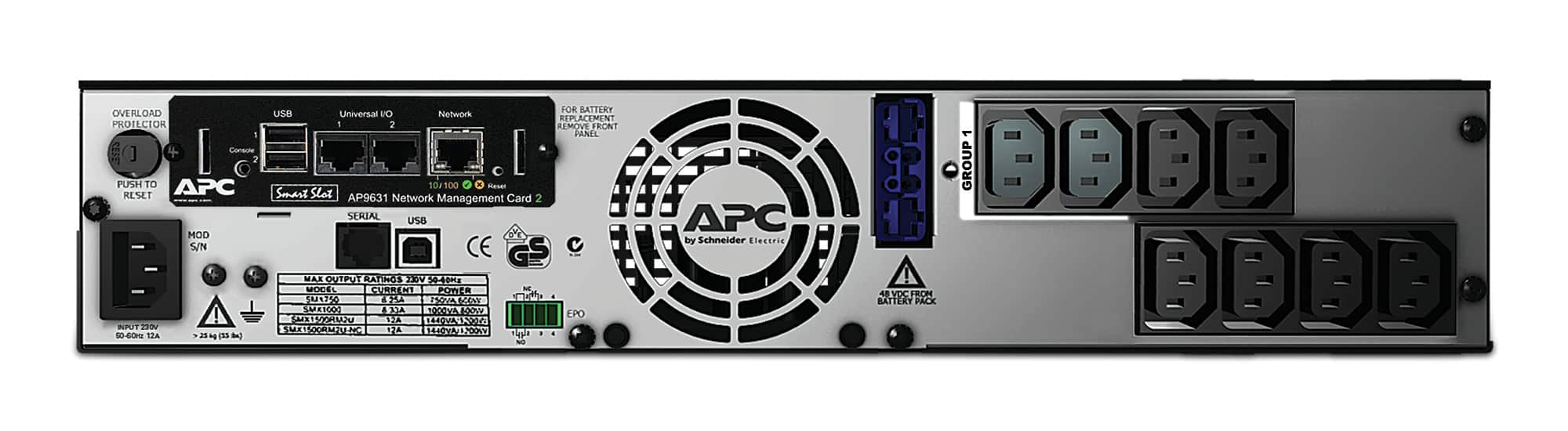 APC Smart-UPS X SMX750INC - 750VA, 8x C13 uitgang, USB, uitbreidbare runtime, NMC - Afbeelding 2