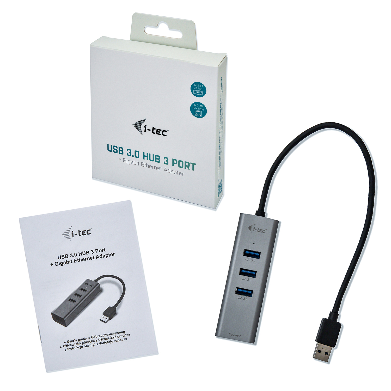 i-tec Metal USB 3.0 HUB 3 Port + Gigabit Ethernet Adapter - Afbeelding 6