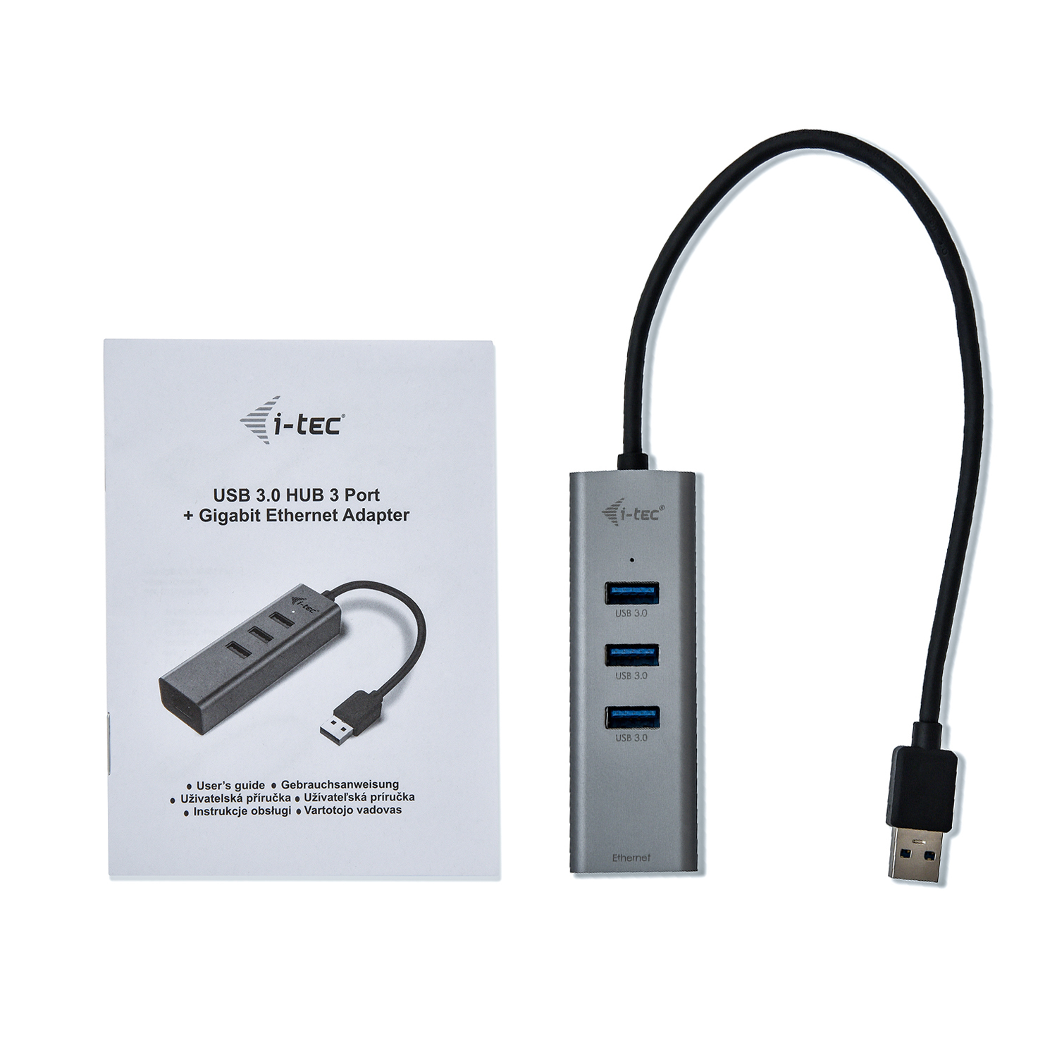 i-tec Metal USB 3.0 HUB 3 Port + Gigabit Ethernet Adapter - Afbeelding 4