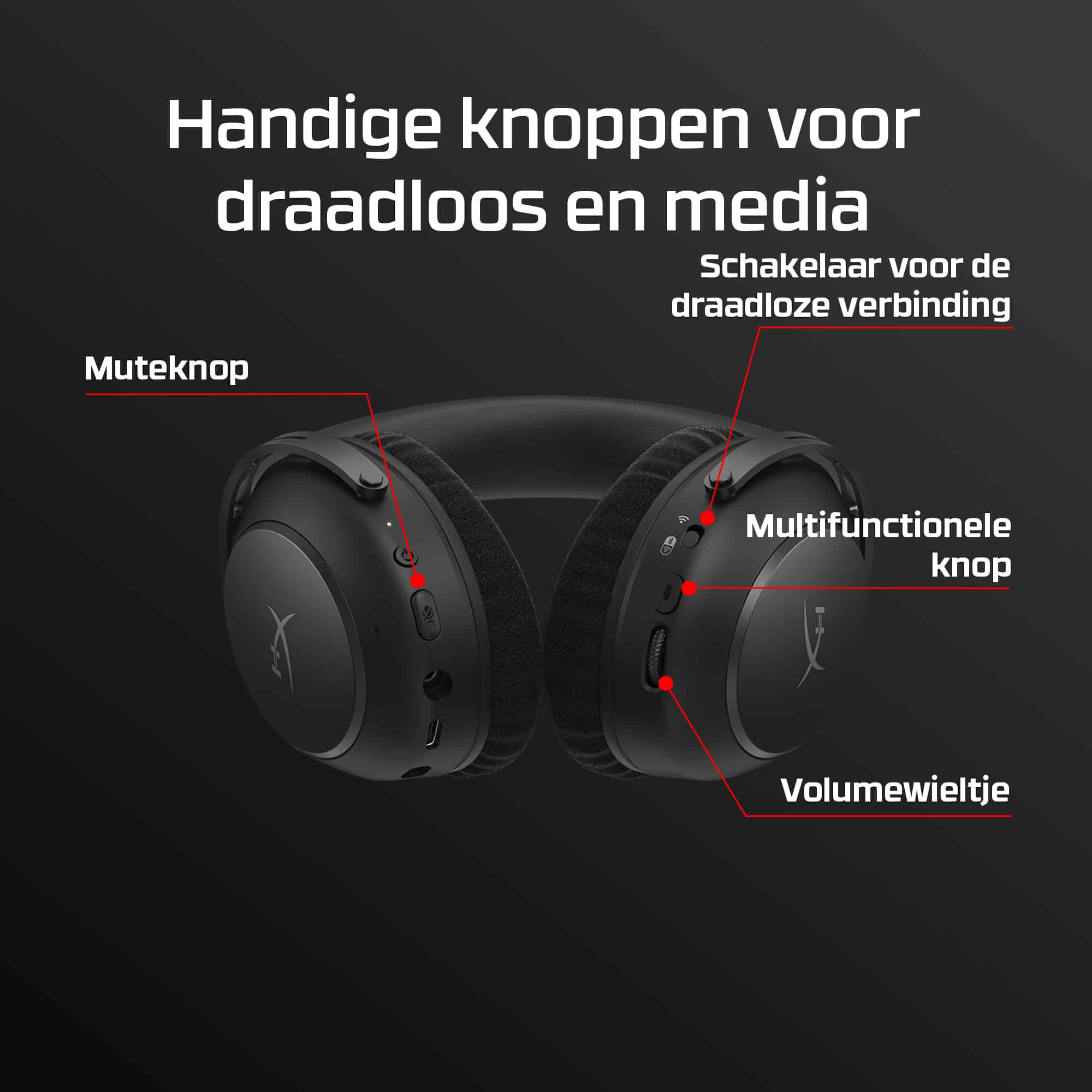 HyperX Cloud Alpha 2 - Wireless Gaming Headset - Afbeelding 6