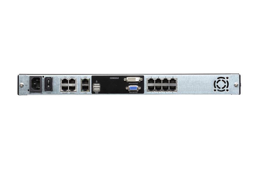 ATEN KL1108VN rack console 48,3 cm (19") Zwart 1U - Afbeelding 2