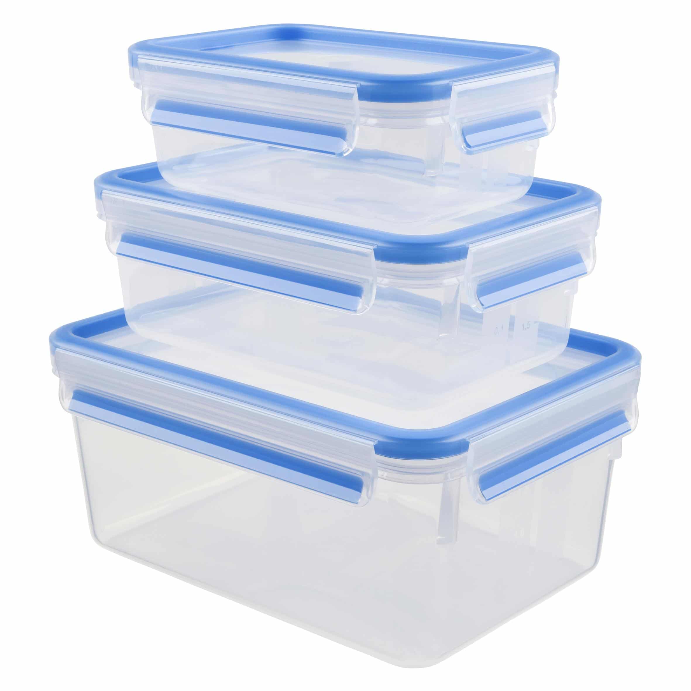 Tefal MasterSeal Fresh K3028912 3-delige set vershoudbakjes 0,55/1,0/2,2L