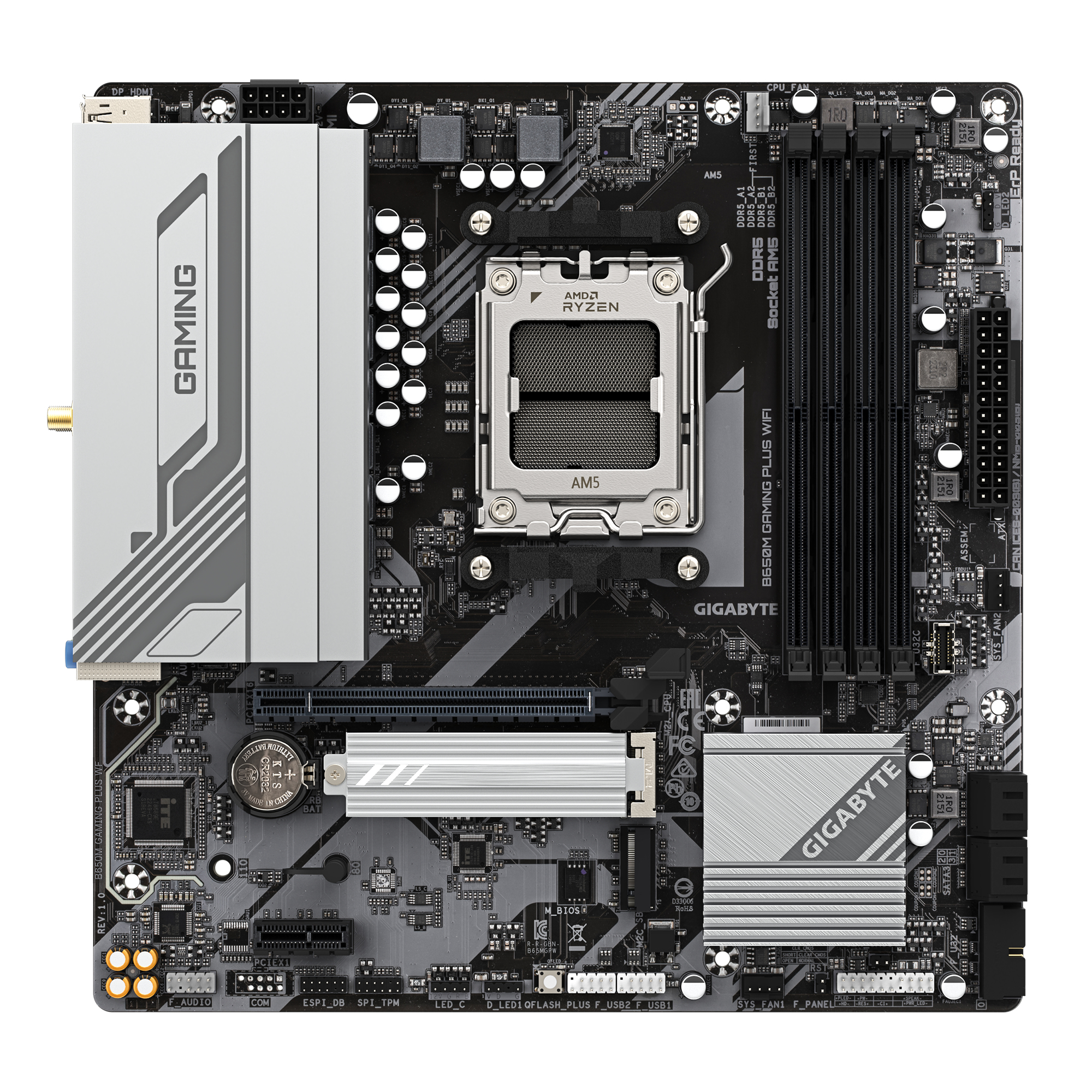 GIGABYTE B650M GAMING PLUS WIFI AMD B650 Socket AM5 micro ATX - Afbeelding 2