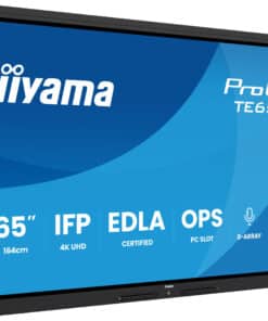 iiyama TE6515A-B2AG beeldkrant Kiosk-ontwerp 163,8 cm (64.5") Wifi 550 cd/m² 4K Ultra HD Zwart Touchscreen Type processor Android 24/7 Monitor