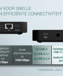 i-tec USB-C Dual HDMI Docking Station with Power Delivery 100 W - Afbeelding 6