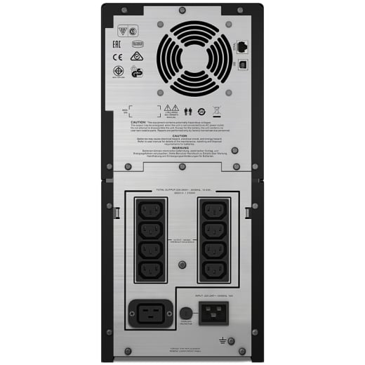APC Smart-UPS SMC3000I Noodstroomvoeding - 8x C13, 1x C19, USB, 3000VA - Afbeelding 2