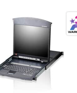 ATEN 8-poorts Cat 5 Dual Rail LCD KVM-switch met poort serieschakeling