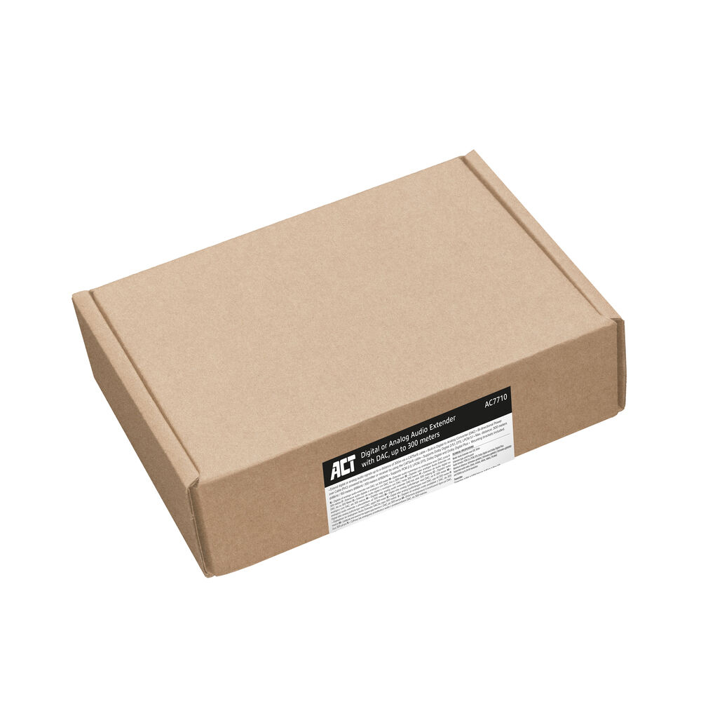ACT Digitale of analoge audio extender set over CAT5e/6, met DAC, tot 300 meter - Afbeelding 3