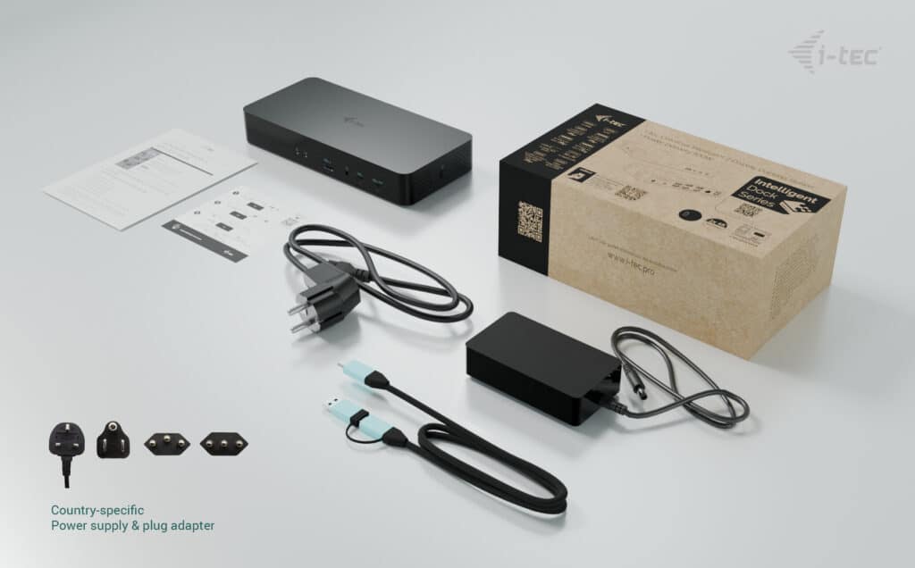 i-tec Universal Intelligent Dual Display Docking Station + Power Delivery 100W - Afbeelding 7